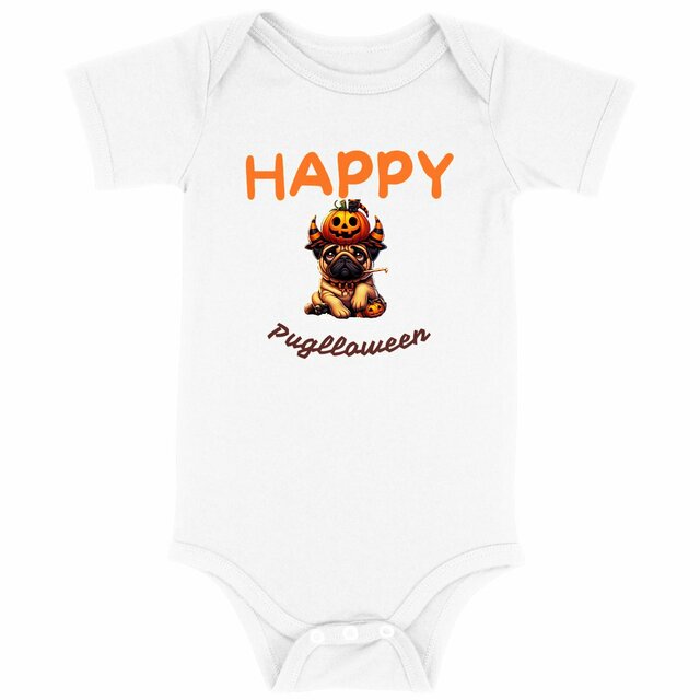 Image back CADEAU HUMOUR CHIEN CARLIN PUG HALLOWEEN 