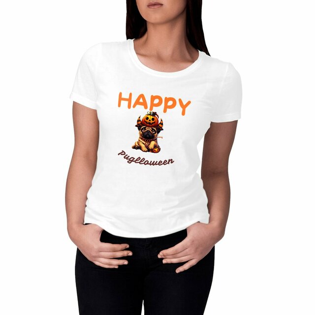 Image front CADEAU HUMOUR CHIEN CARLIN PUG HALLOWEEN 
