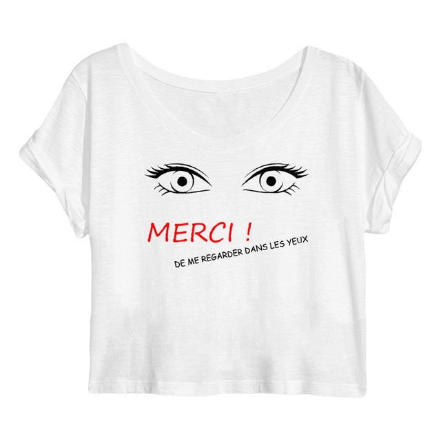 Image back merci de me regarder dans les yeux cadeau sexy humour drague
