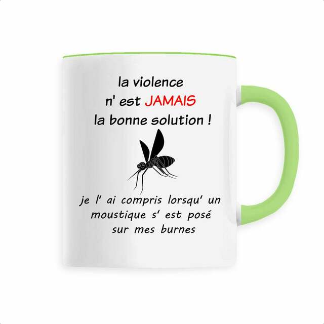 Image back HUMOUR MOUSTIQUE STOP A LA VIOLENCE CADEAU