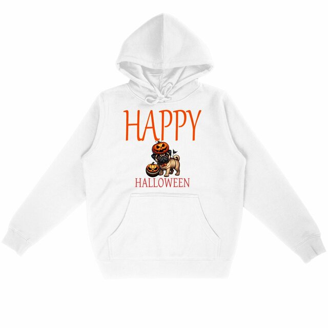 Image back CADEAU HUMOUR CHIEN CARLIN PUG HALLOWEEN 
