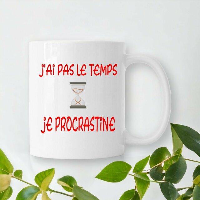 Image front CADEAU, temps qui passe, procrastination, fainéant, détente, humour 