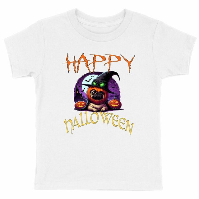 Image back CADEAU HUMOUR CHIEN CARLIN PUG HALLOWEEN 