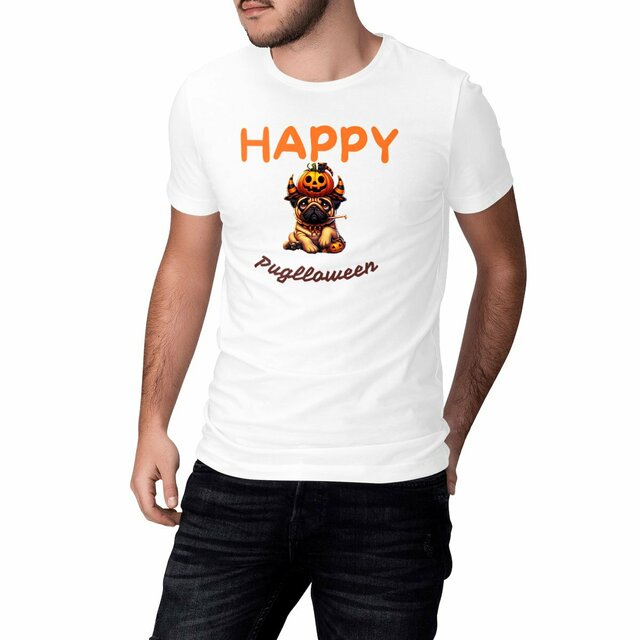 Image front CADEAU HUMOUR CHIEN CARLIN PUG HALLOWEEN 
