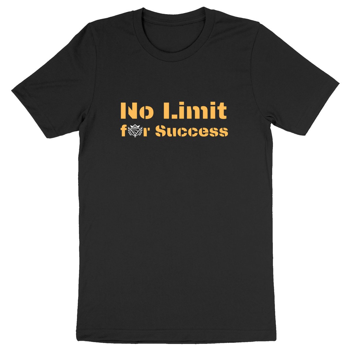 Image back T-Shirt Noir "No Limit for Success"100% coton BIO