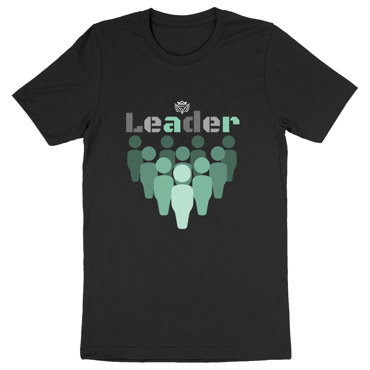Image back T-Shirt Noir "Leader" 100% coton BIO