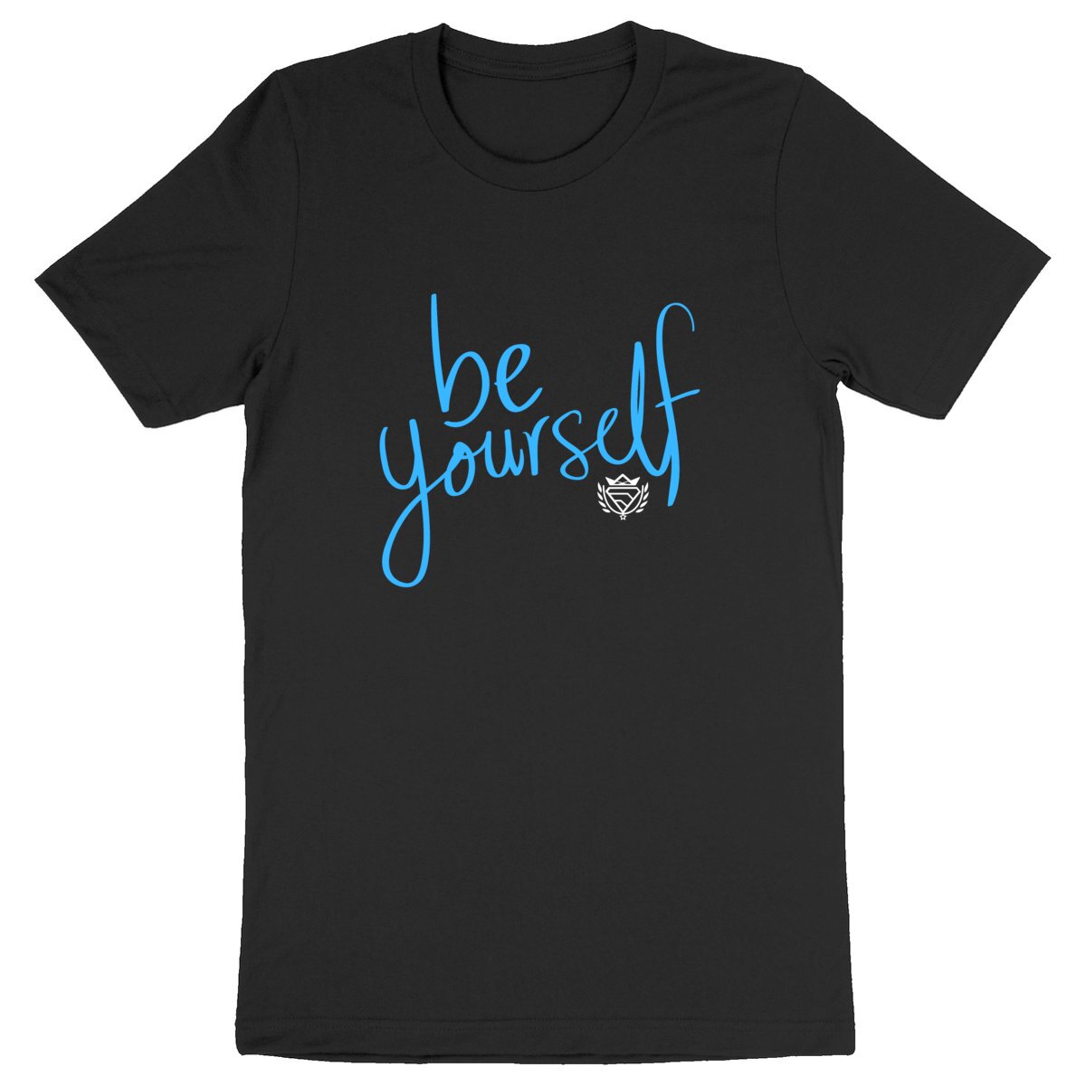 Image back T-Shirt Noir "Be yourself"100% coton BIO
