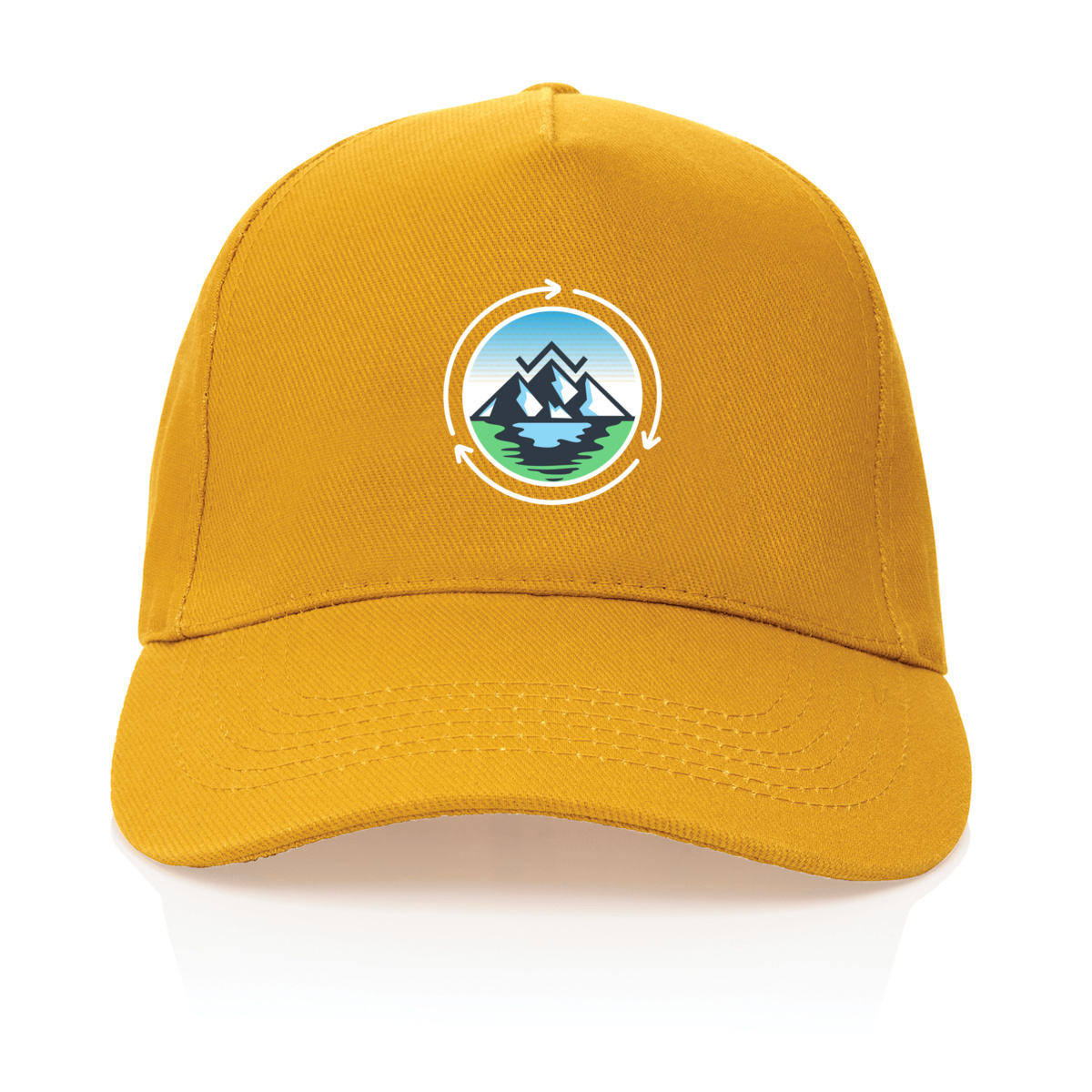 Image front 100% recycled premuim cap with logo