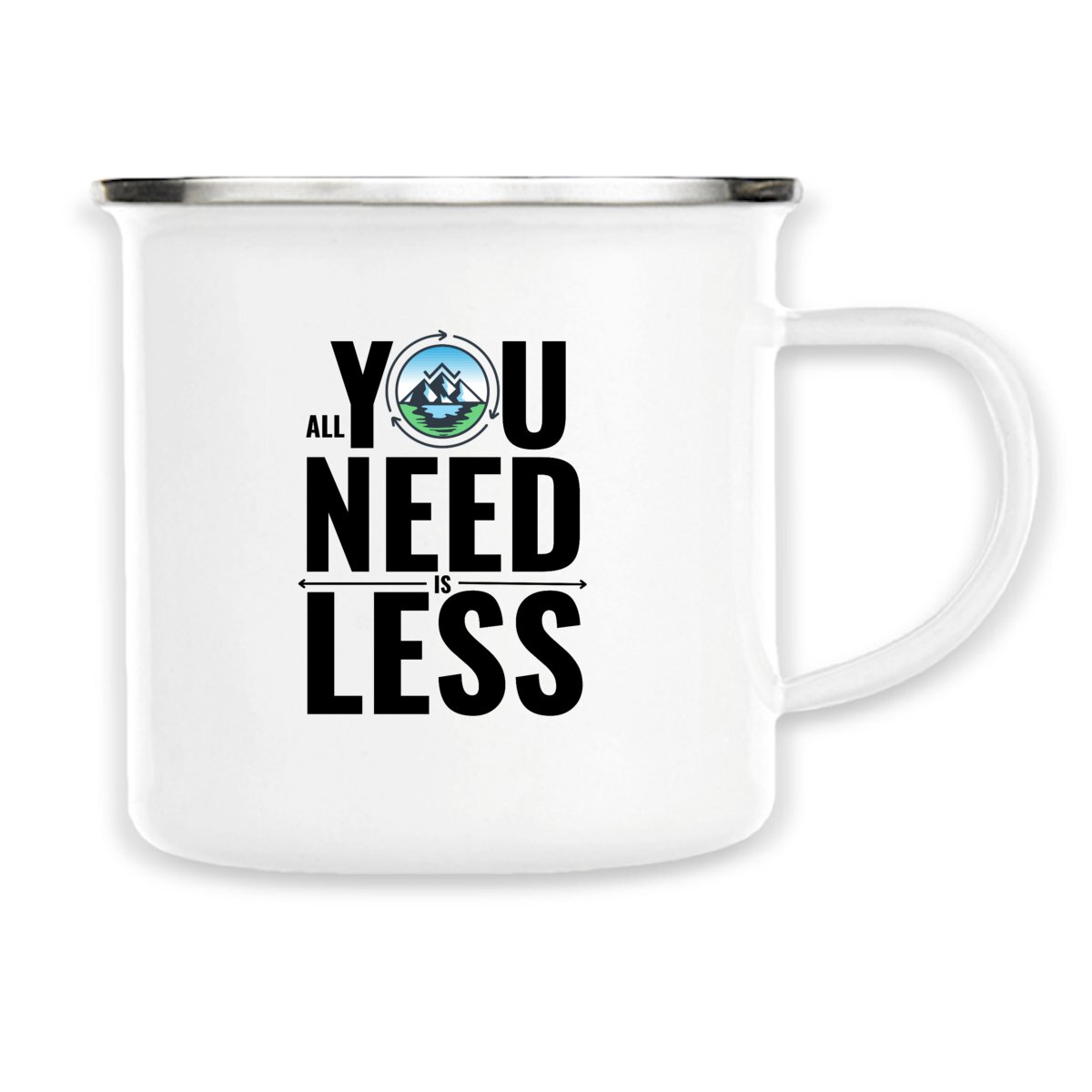 Image back ALL YOU NEED IS LESS MUG