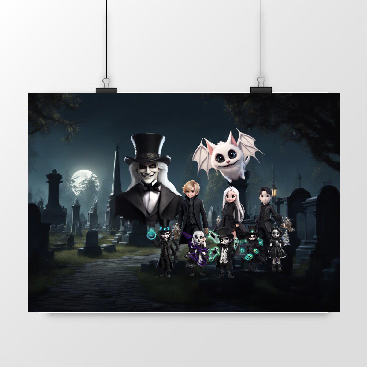 Image front Poster horizontal. El Brujo con los pequeños embrujos.