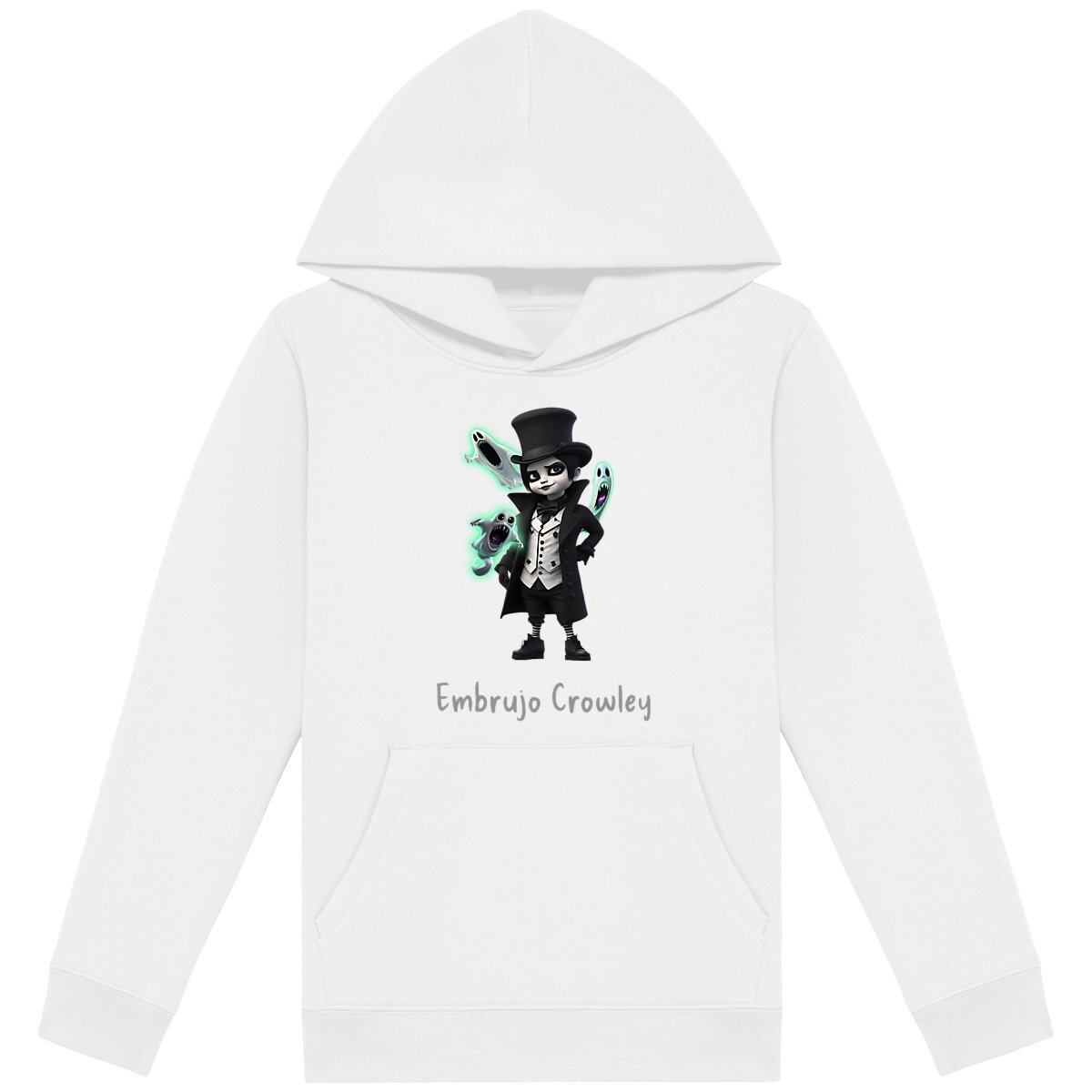 Image back Sudadera. Color blanco o negro. Embrujo Crowley