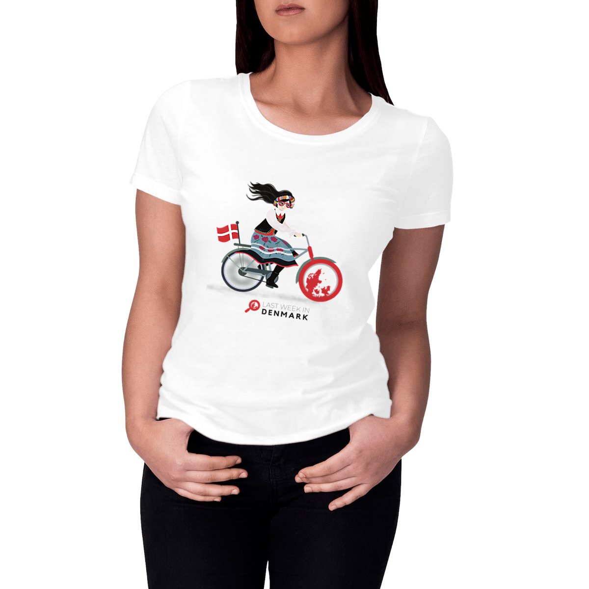 Image front Woman t-shirt “New Denmark” collection “Monika”