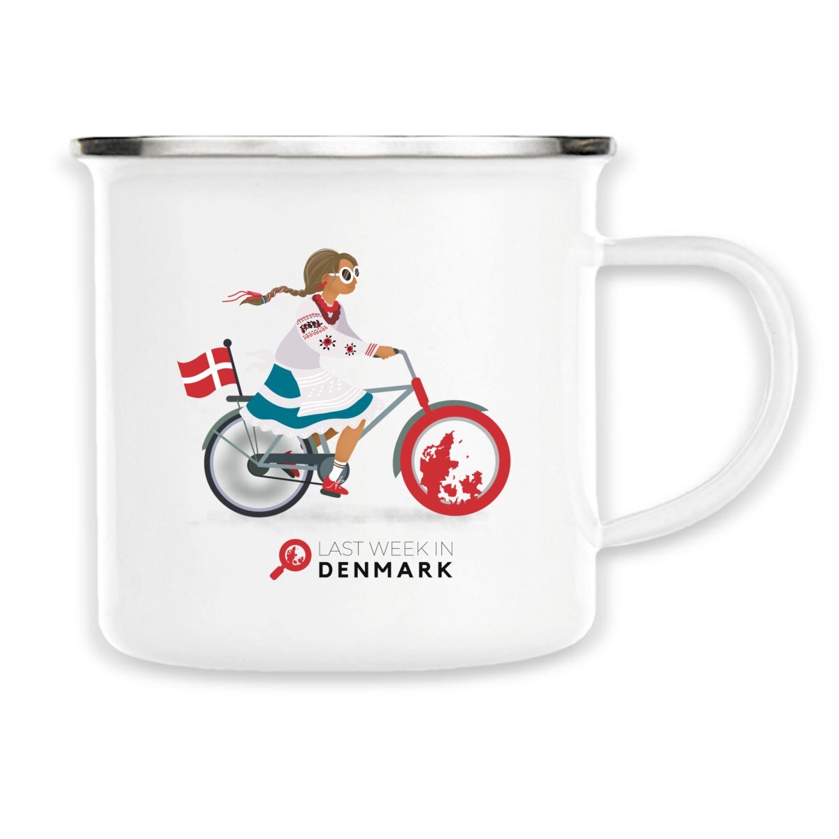 Image back Enamel Mug “New Denmark” collection “Irina”