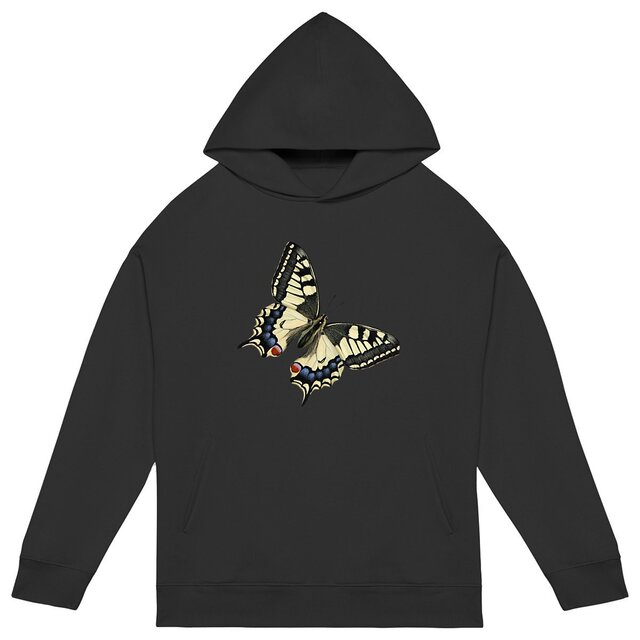 Image back Butterfly Collection Oversized Moth Hoodie 