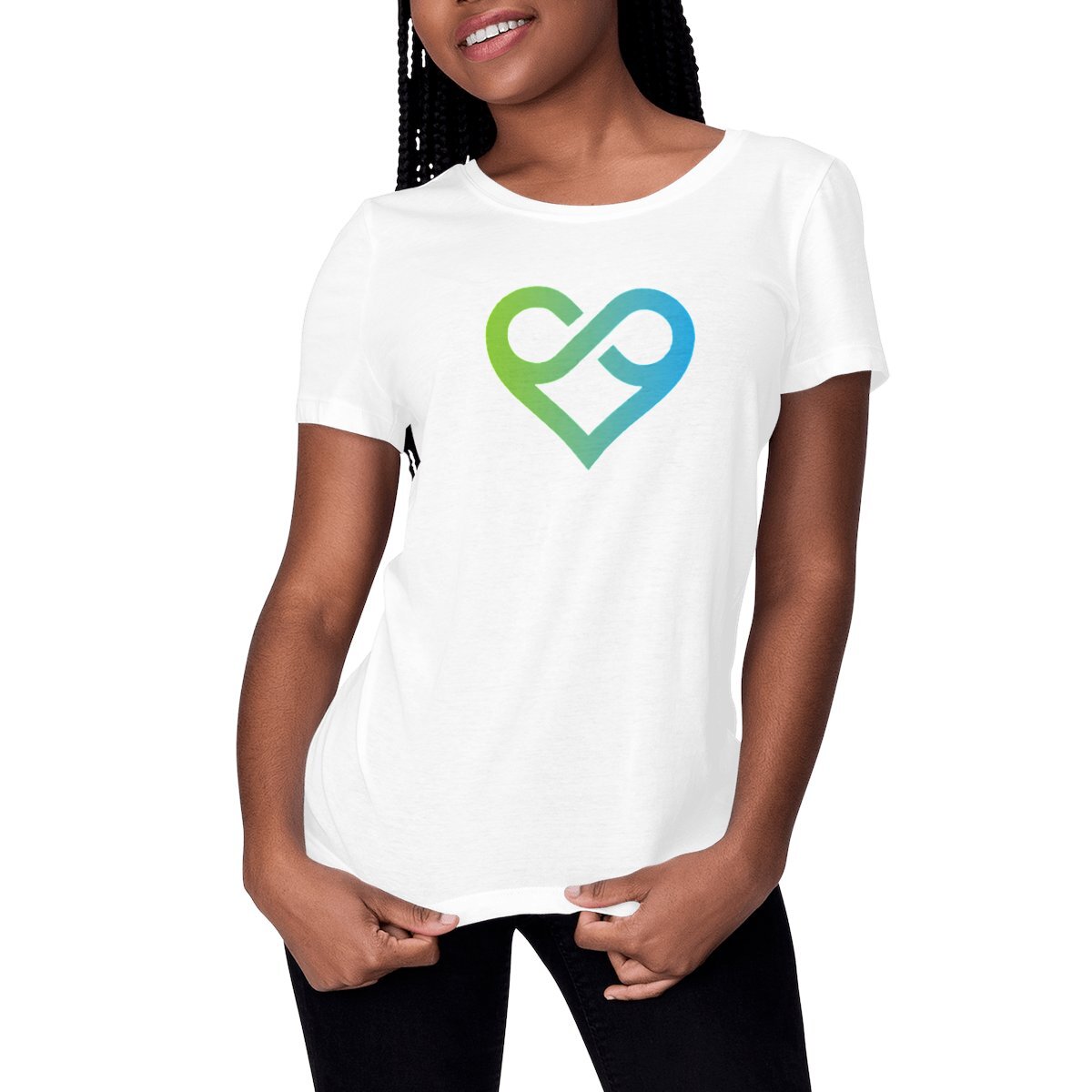 Image front T-shirt Femme Premium - Amour Infini