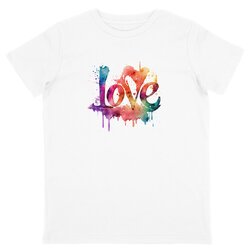T-shirt Enfant - Love Aquarelle