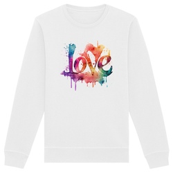 Sweat-shirt Léger Unisexe - Love Aquarelle