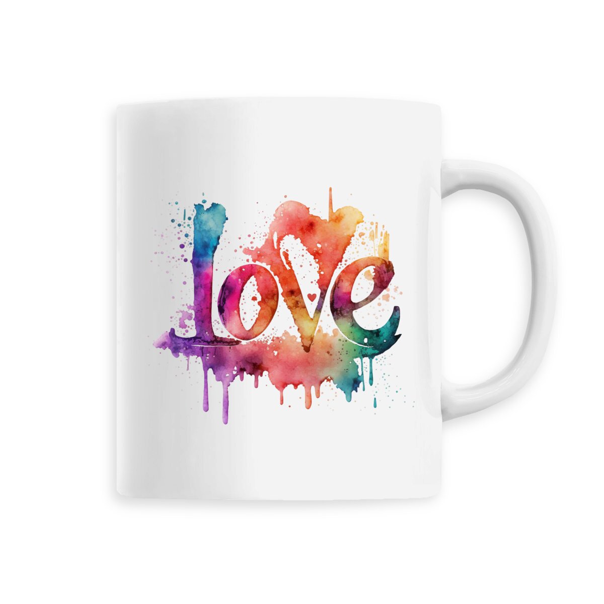 Image back Mug Céramique Love Aquarelle