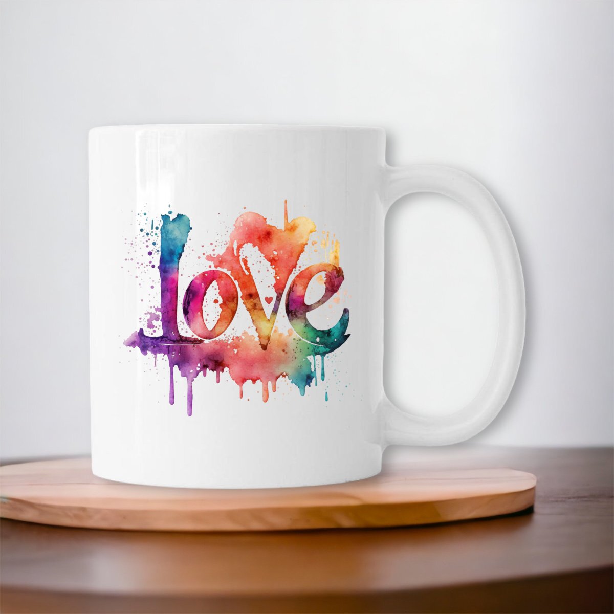 Image front Mug Céramique Love Aquarelle