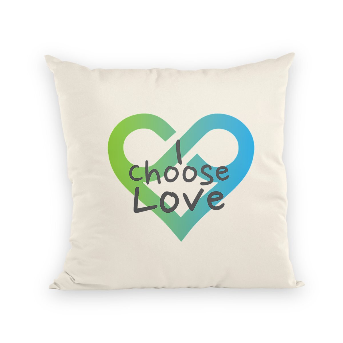 Image back Coussin 40x40 cm - I Choose Love