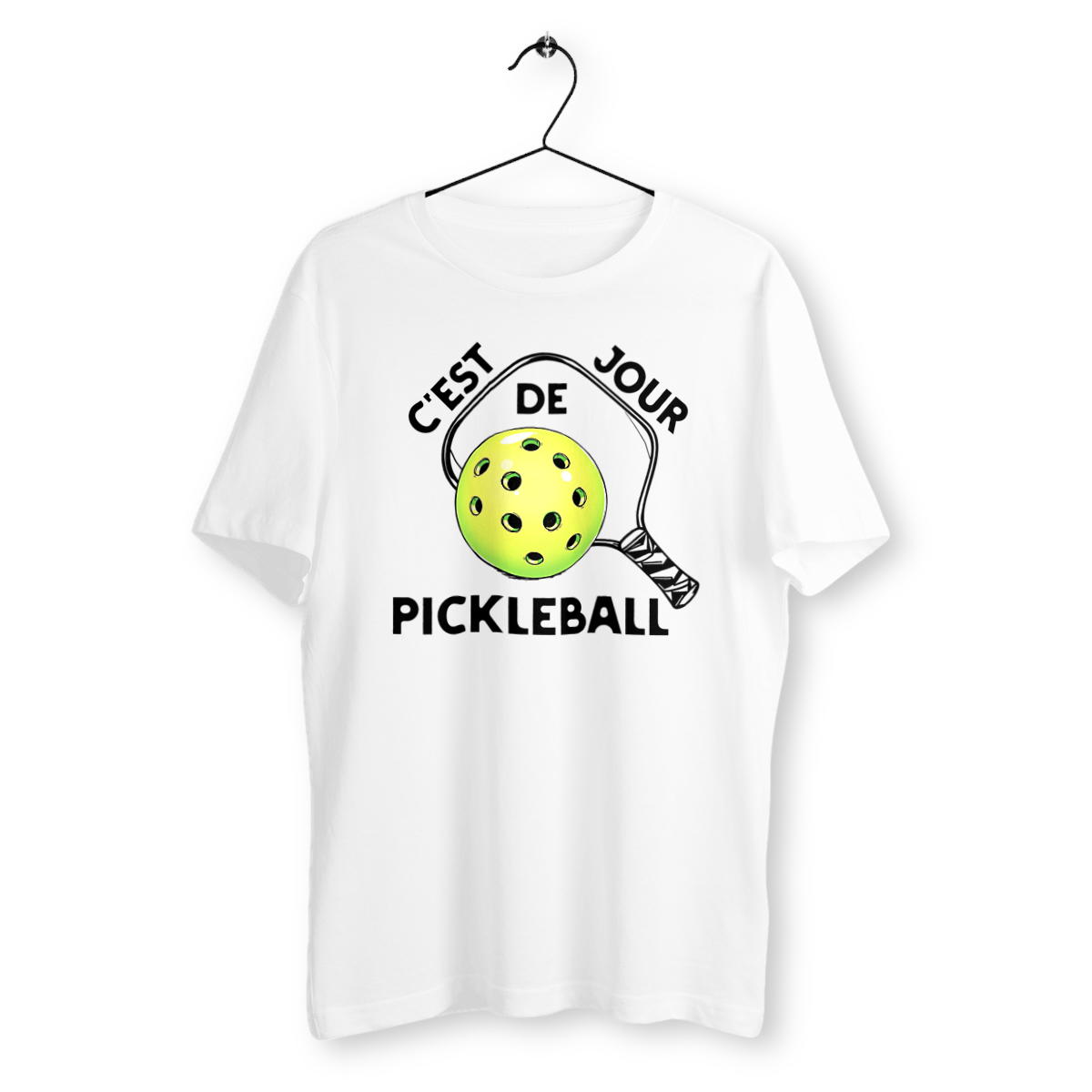 Image front T-shirt - C'est jour de Pickleball