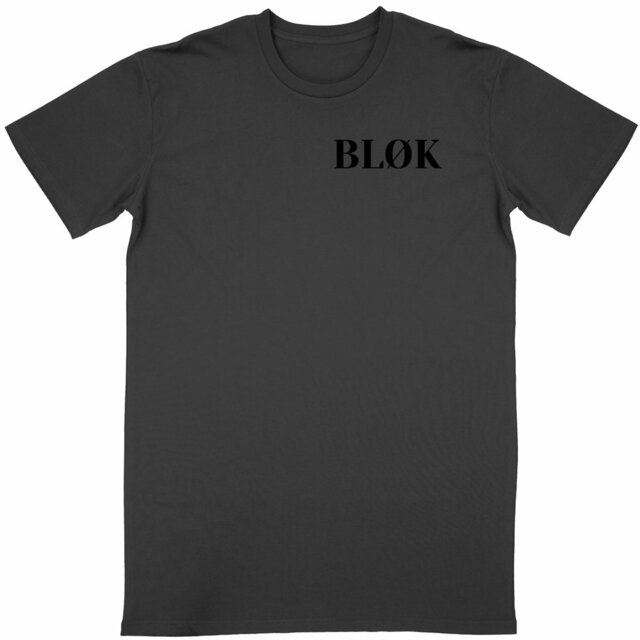 Image back T-shirt BLØK