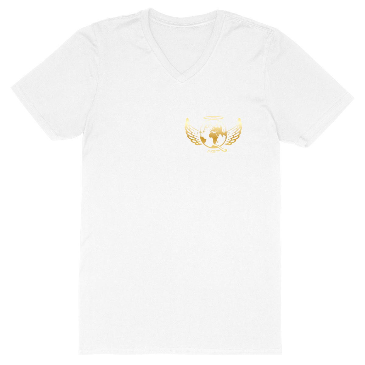 Image back T Shirt Homme Col V AGT