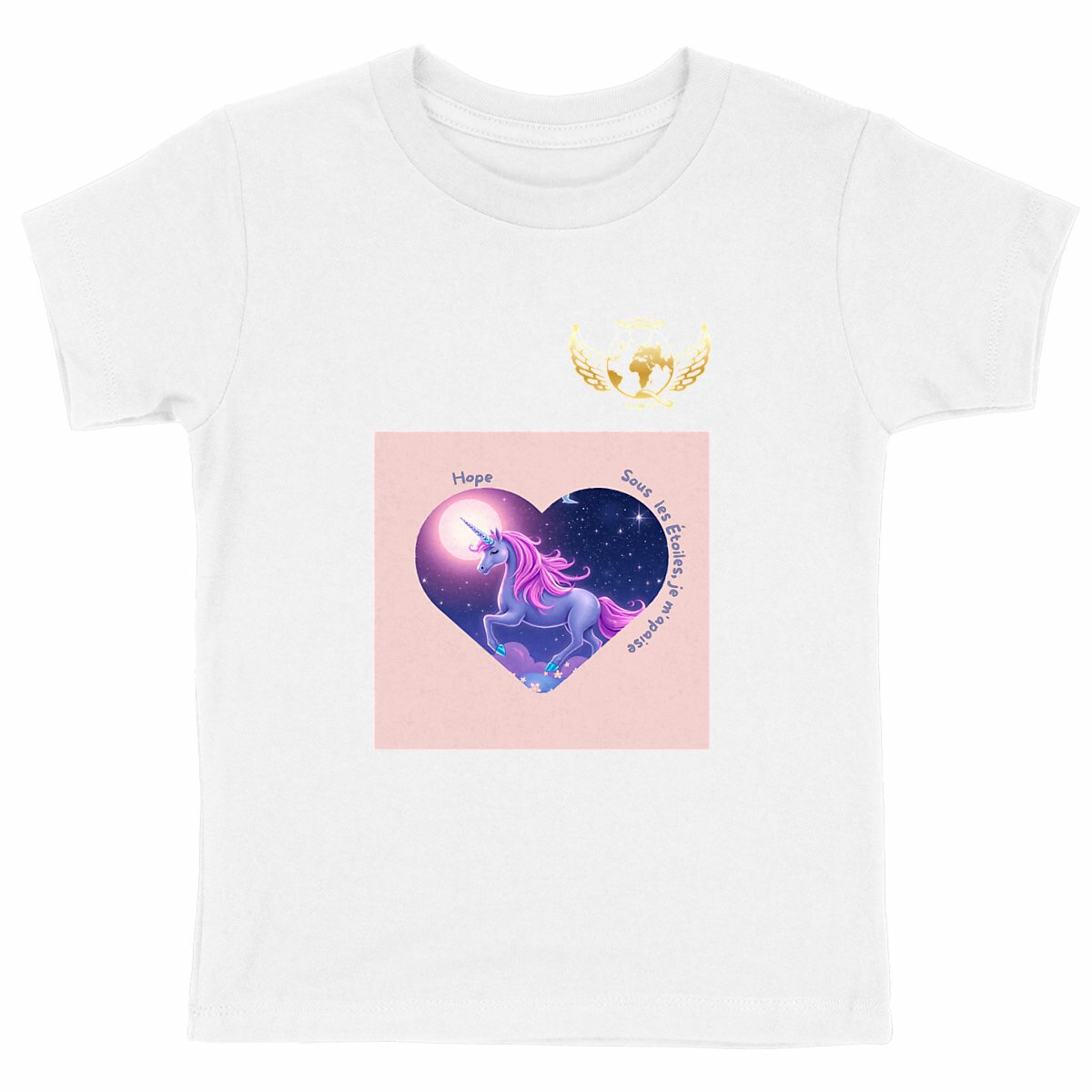 Image front T Shirt Licorne Hope Edition Limitée AGT