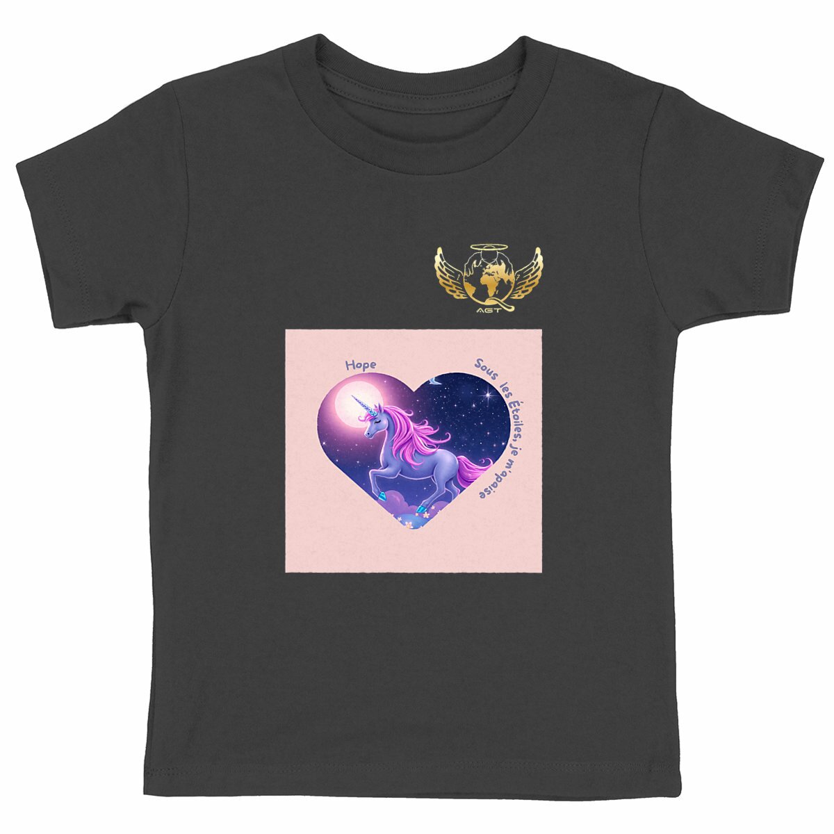 Image back T Shirt Licorne Hope Edition Limitée AGT