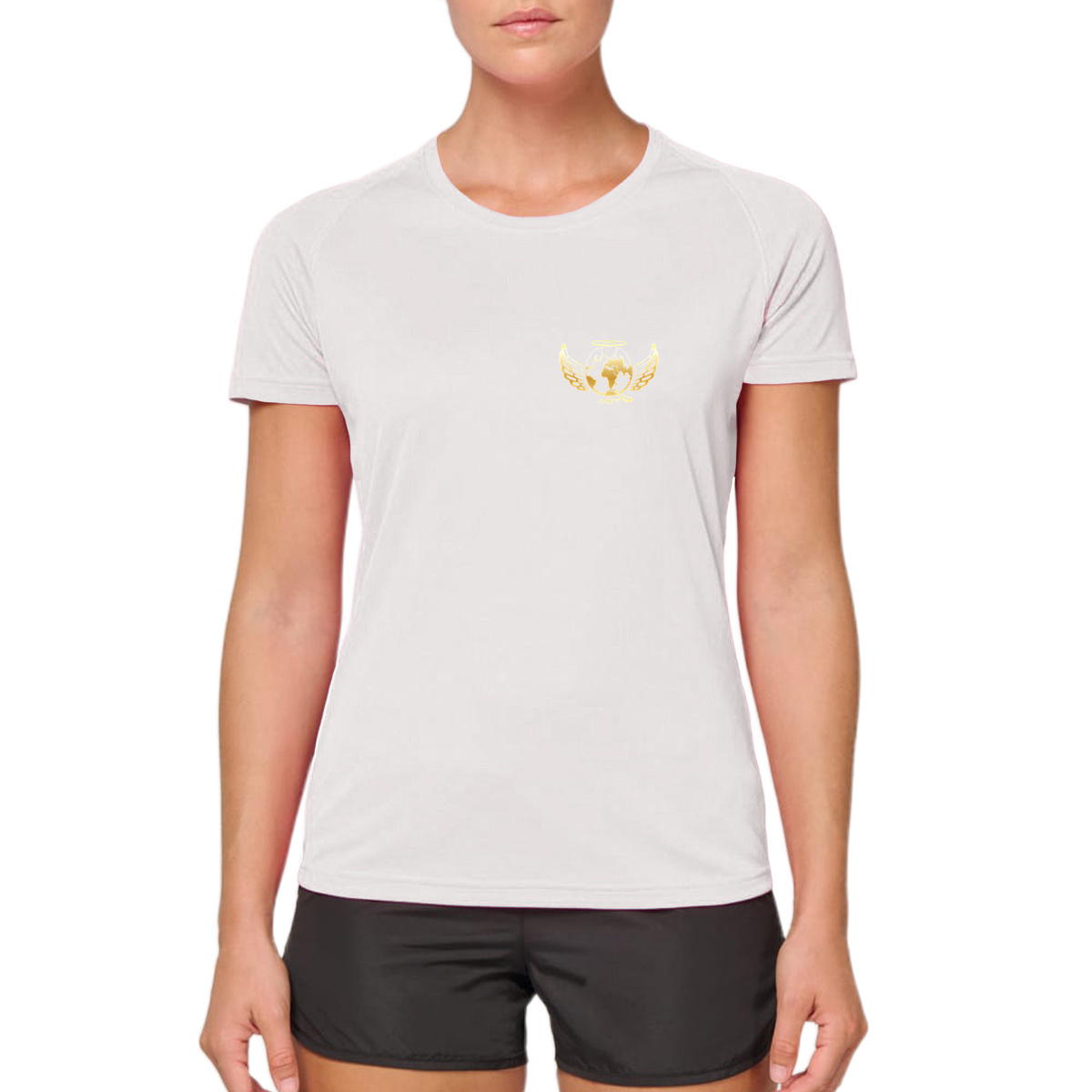 Image front T-shirt AGT de sport recyclé pour femme 