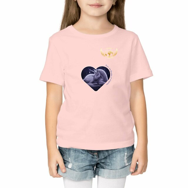 Image front T Shirt Enfant AGT Licorne Nuit Paisible - édition limitée AUTISME