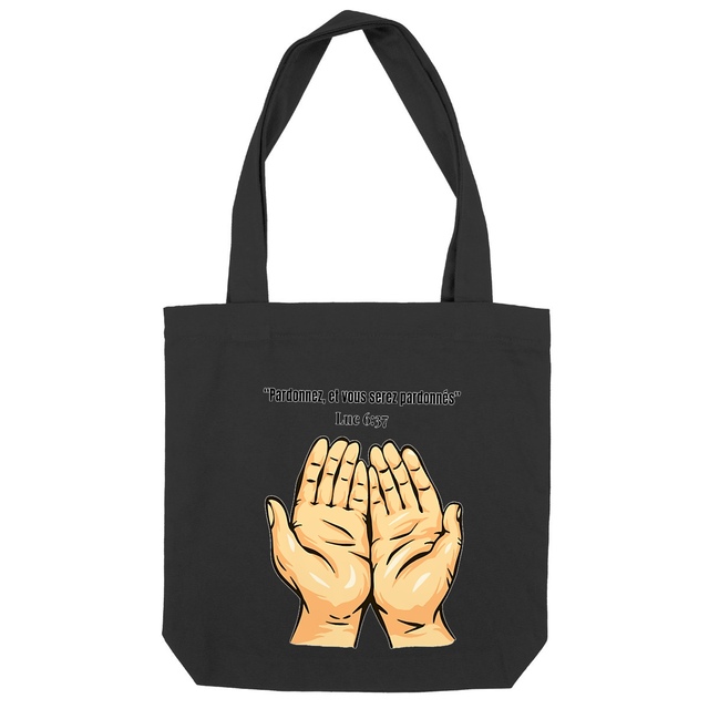 Image back Tote Bag chrétien – « Pardonnez, et vous serez pardonnés » | Luc 6:37