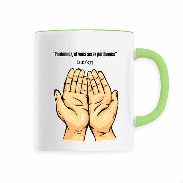 Image back Mug chrétien – « Pardonnez, et vous serez pardonnés » | Luc 6:37