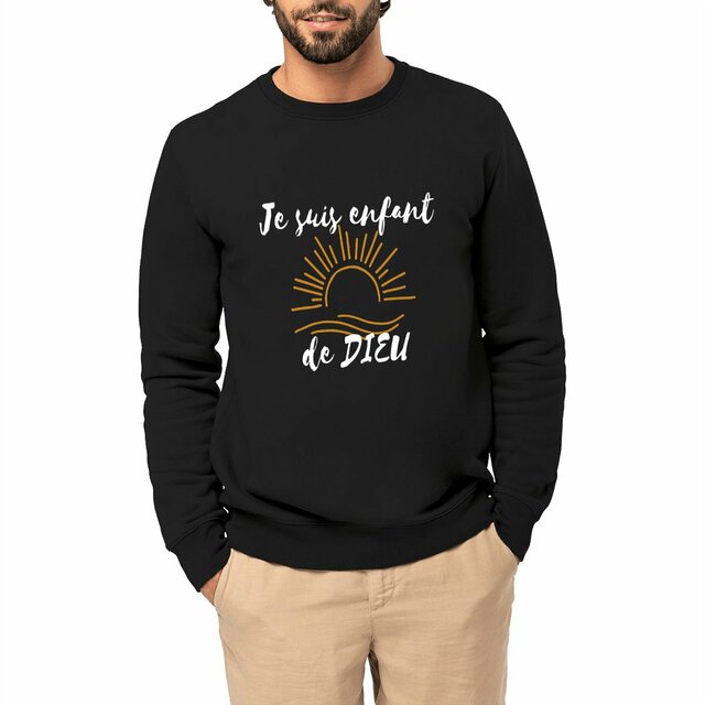 Image front Sweat-Shirt Epais Unisexe - Je suis enfant de Dieu