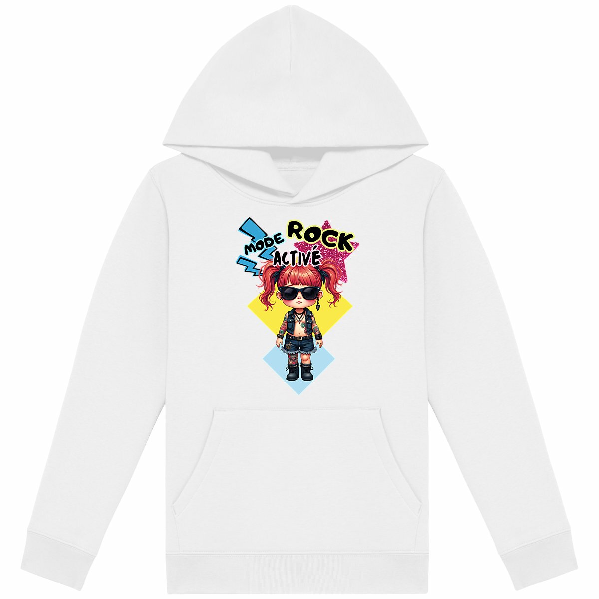 Image back Sweat à capuche Enfant - BB MODE ROCK