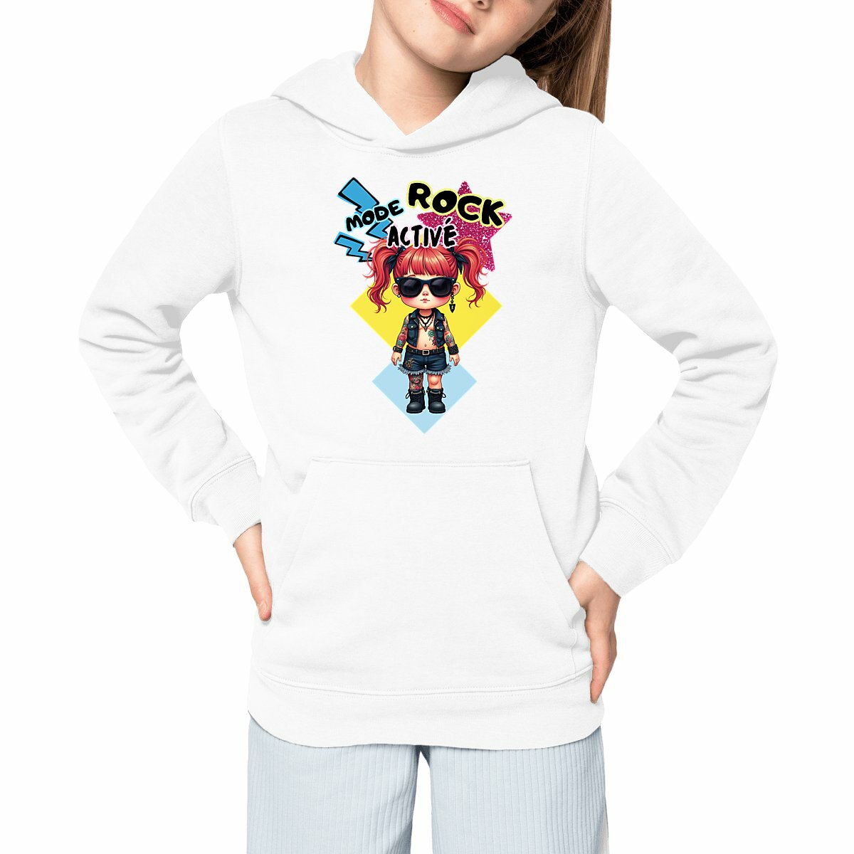 Image front Sweat à capuche Enfant - BB MODE ROCK