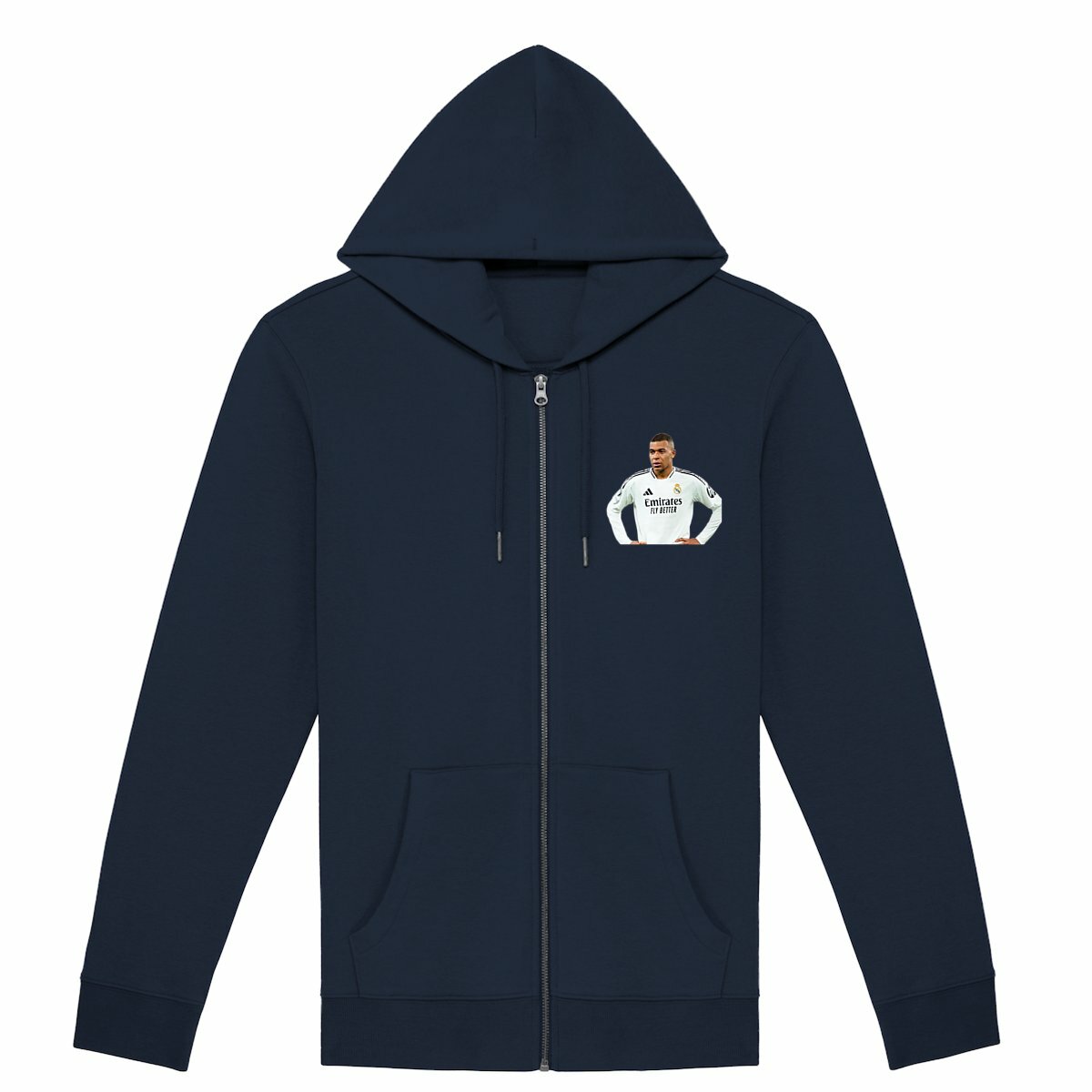 Image front Sweat à capuche zippé unisexe