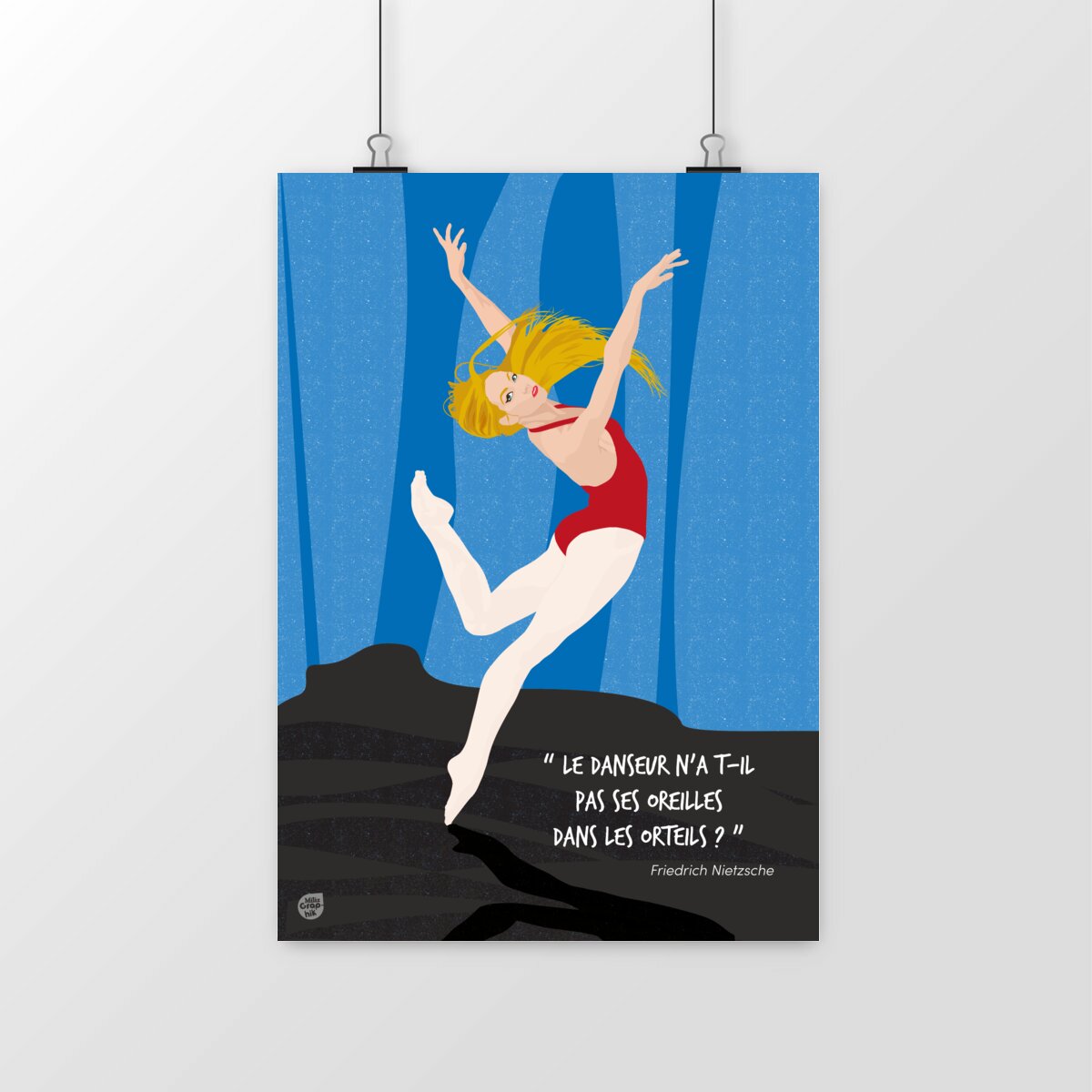 Image front La Danseuse citation Nietzsche