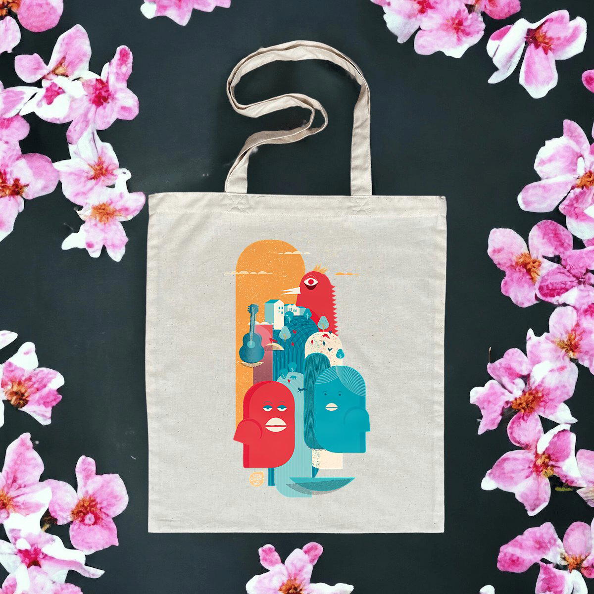Image front Tote bag léger - les Pigeons