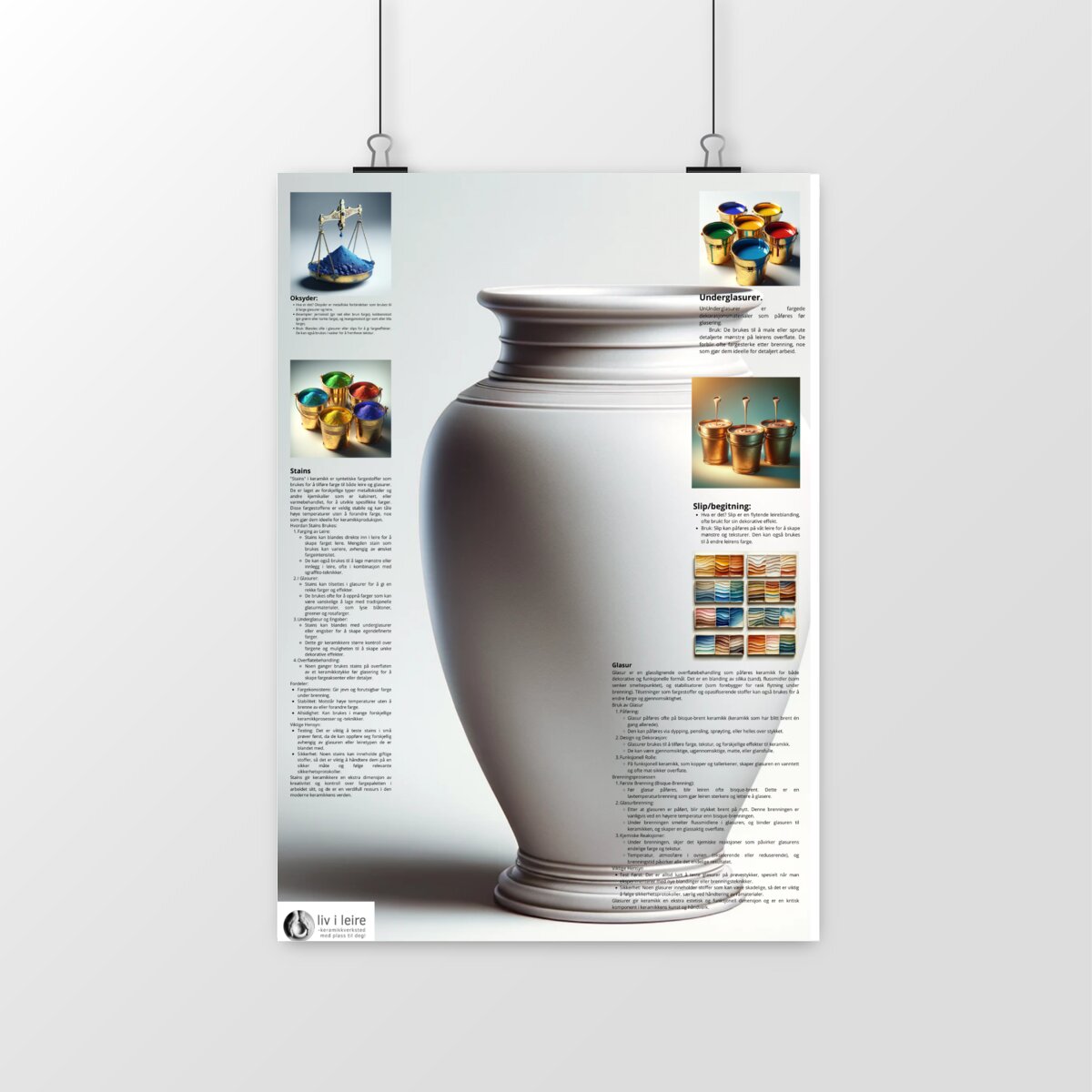 Image front Basis materiell  forklaring plakat