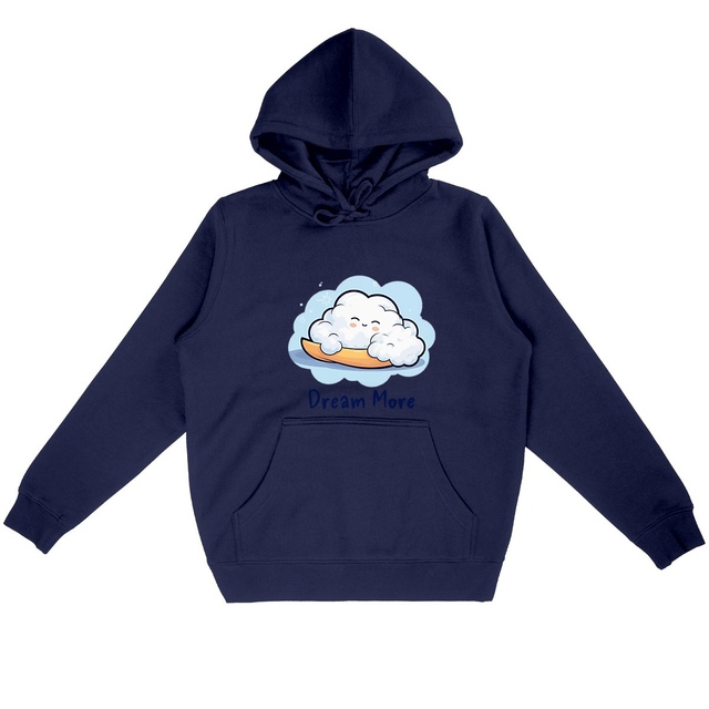 Image front Sweat à capuche "Dream More" – Édition Nuage