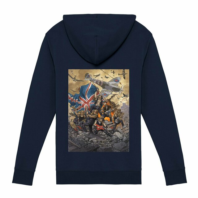 Image front Sweat à capuche zippé unisexe | Pop-Up ! Iron Guarnido