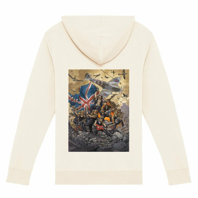 Image back Sweat à capuche zippé unisexe | Pop-Up ! Iron Guarnido