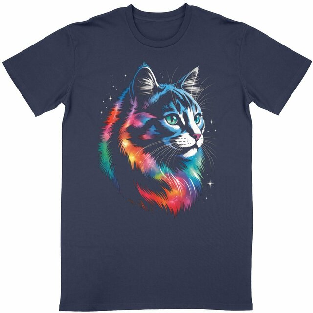 Image back Tee-Shirt Unisexe | Space Cat