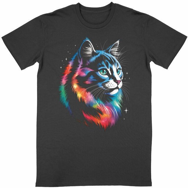 Image front Tee-Shirt Unisexe | Space Cat