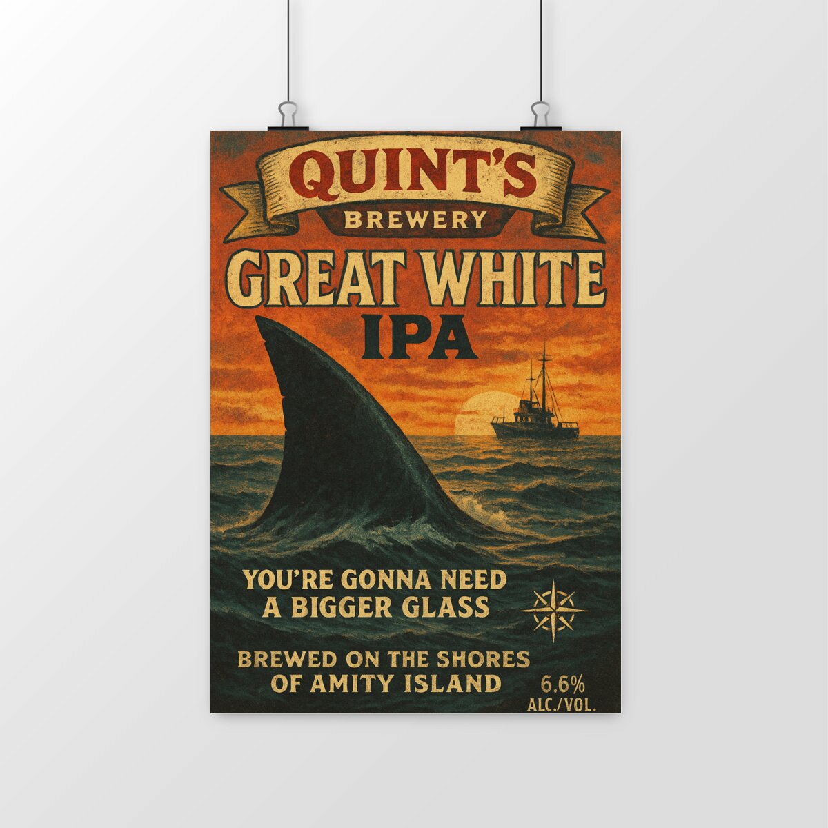 Image front Poster A4 | Quint's Great White IPA