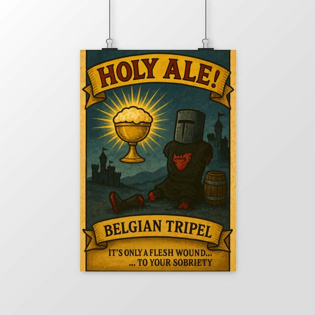 Image front Poster A4 | Holy Ale !