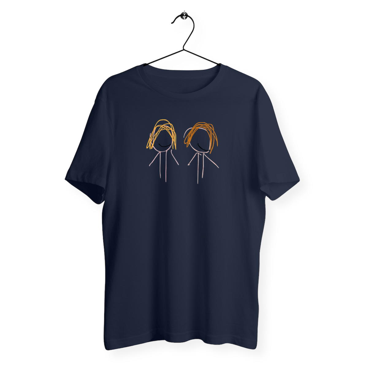 t-shirt blu e bordeaux