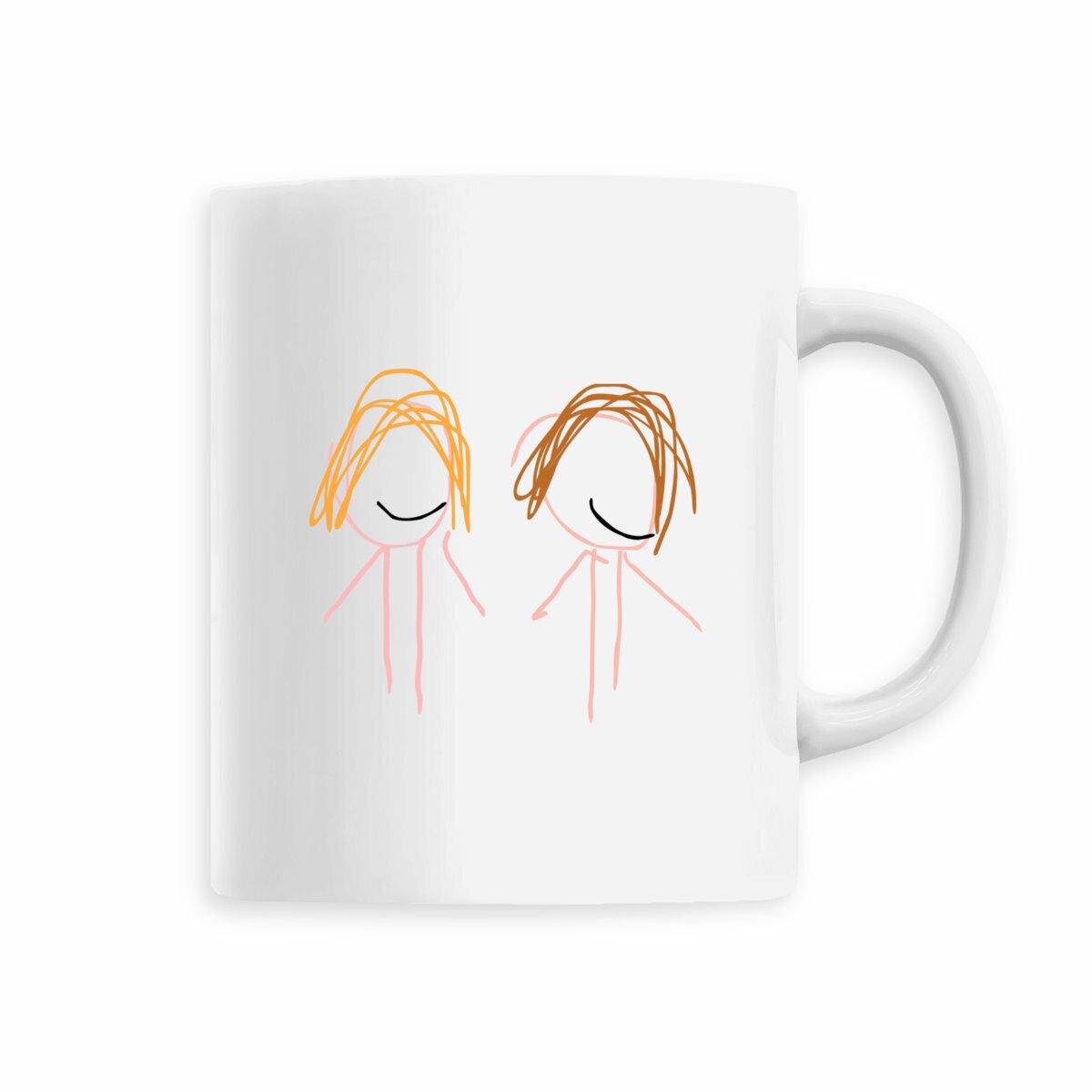 tazza Lucrezia e Chiara bianca