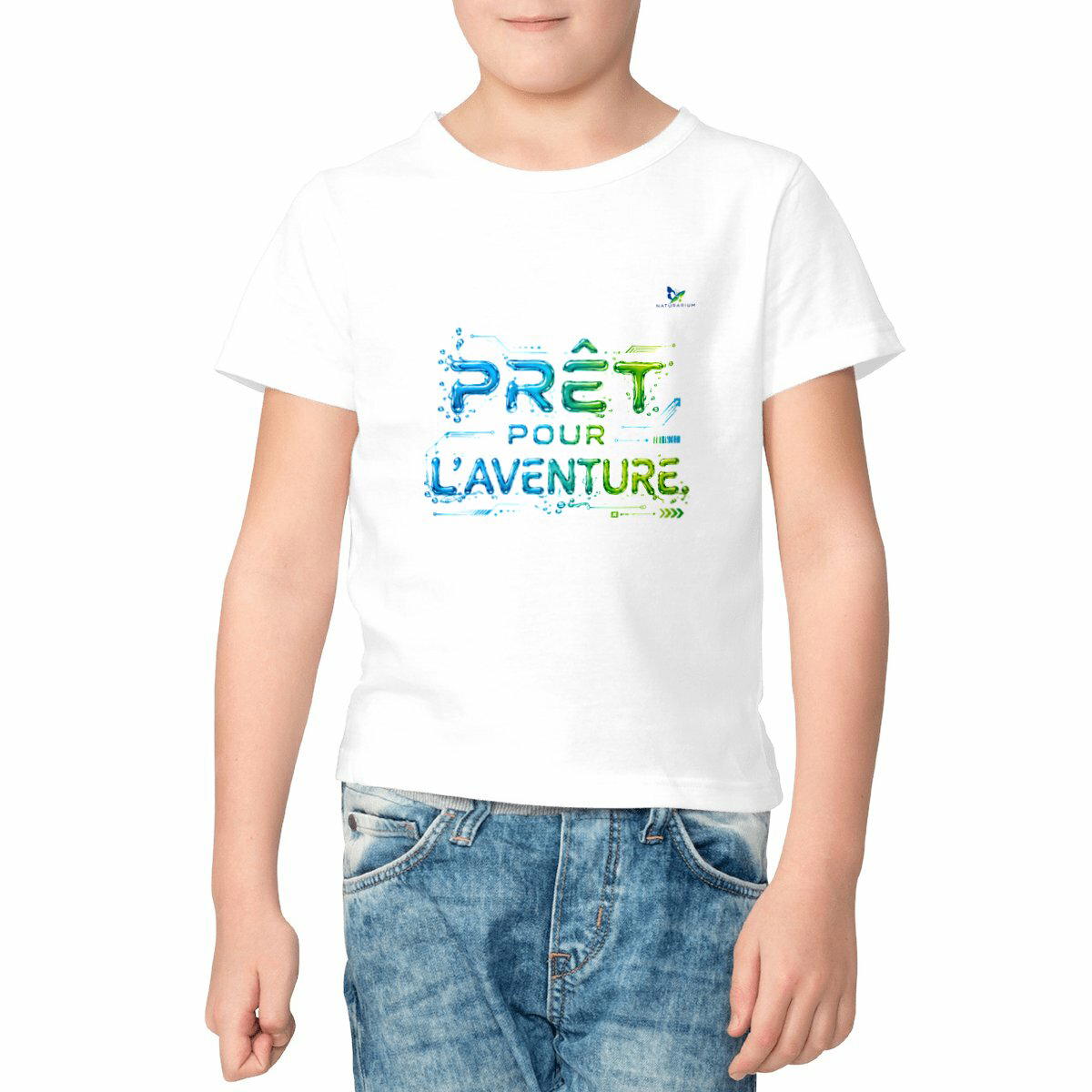 Image front T-shirt enfant - Prêt pour l'aventure